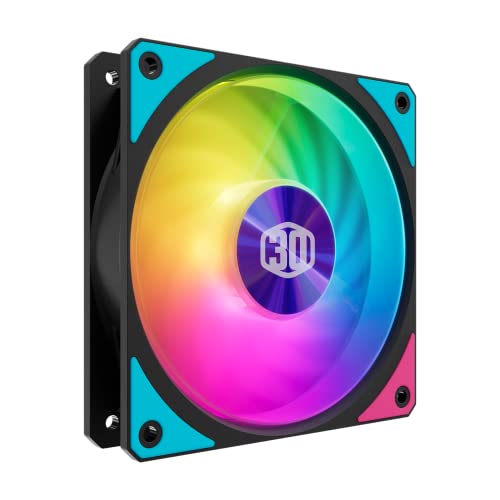 Cooler Master MOBIUS 120P ARGB 30TH ANNIVERSARY EDITION 75.2 CFM 120 mm Fan