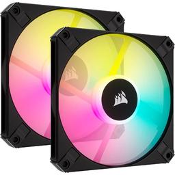 Corsair iCUE AF120 RGB SLIM 56.3 CFM 120 mm Fans 2-Pack