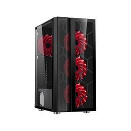 DIYPC Dragon-R-4LED ATX Mid Tower Case