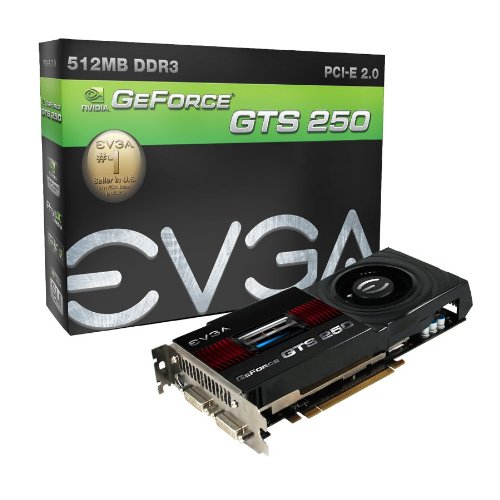 EVGA 512-P3-1153-TR GeForce GTS 250 512 MB Graphics Card