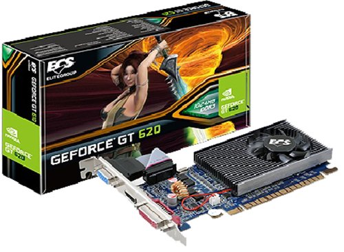 ECS GT620C-1GR3-QFT GeForce GT 620 1 GB Graphics Card