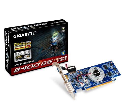 Gigabyte GV-N84STC-512I GeForce 8400 GS 512 MB Graphics Card