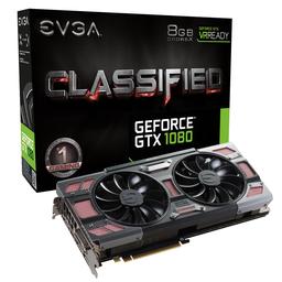 EVGA CLASSIFIED GAMING ACX 3.0 GeForce GTX 1080 8 GB Graphics Card