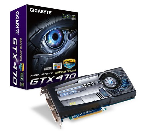 Gigabyte GV-N470OC-13I GeForce GTX 470 1.25 GB Graphics Card