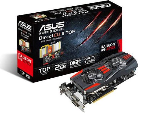Asus DirectCU II Radeon R9 270X 2 GB Graphics Card