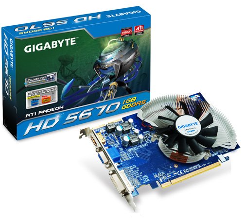 Gigabyte GV-R567ZL-1GI Radeon HD 5670 1 GB Graphics Card