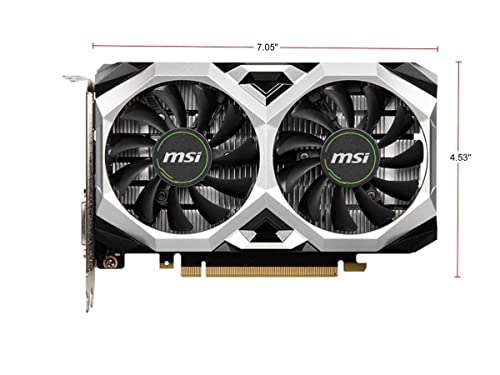 MSI Ventus XS OCV1 GeForce GTX 1650 G6 4 GB Video Card