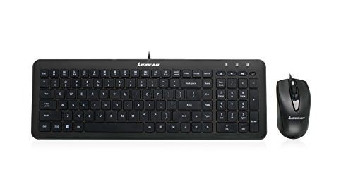 IOGEAR Quietus Desktop Wired Standard Keyboard With Optical Mouse