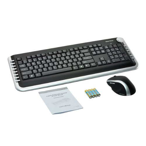 Gear Head KBL5925W Wireless Standard Keyboard With Laser Mouse