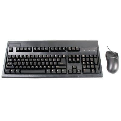 KeyTronic E03601P2M5PK Wired Standard Keyboard With Optical Mouse