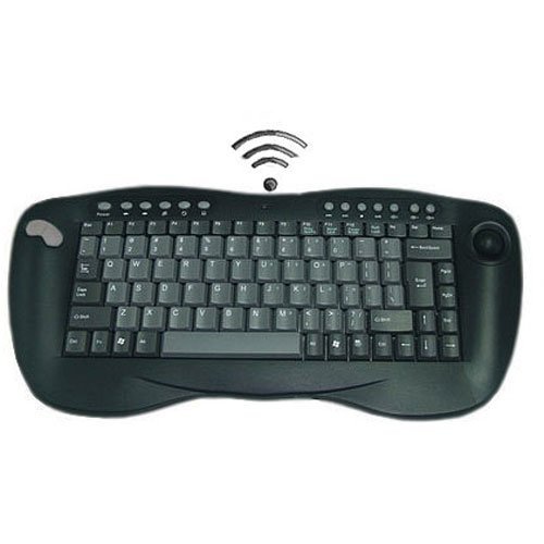 Adesso WKB-3000UB Wireless Mini Keyboard With Trackball