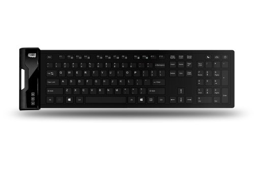 Adesso Antimicrobial Waterproof Flex Keyboard Wired Mini Keyboard