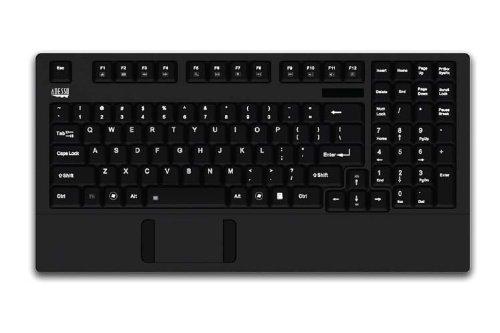 Adesso Industrial Scissor-Switch Touchpad Keyboard Wired Slim Keyboard With Touchpad