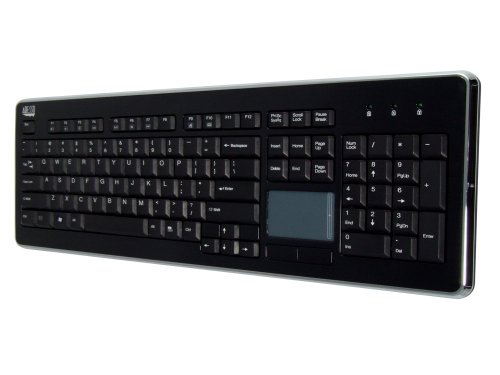 Adesso WKB-4400UB Wireless Standard Keyboard With Touchpad