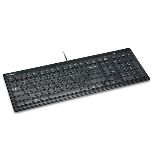 Kensington Advance Fit Full-Size Slim Keyboard Wired Slim Keyboard