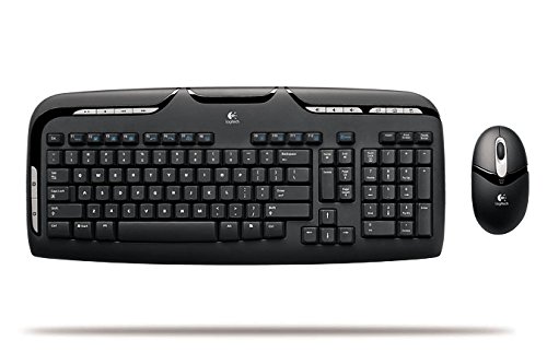 Logitech EX 100 Cordless Desktop Wireless Standard Keyboard With Optical Mouse