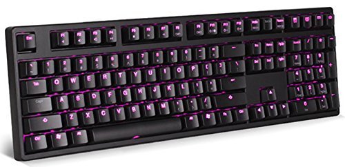 Ducky DK9008 Shine 3 Magenta LED Backlit (Red Cherry MX) Wired Standard Keyboard