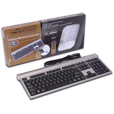 SolidTek KB-P5000SH Wired Slim Keyboard