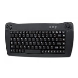 Adesso ACK-5010PB Wired Mini Keyboard With Trackball