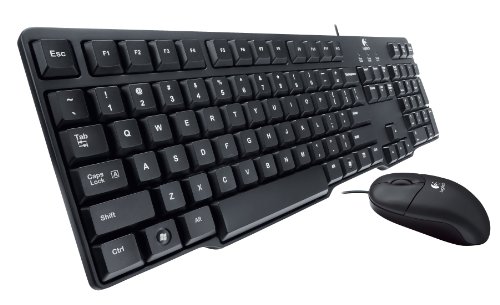 Logitech MK100 Wired Slim Keyboard With Optical Mouse