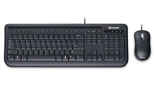Microsoft Wired Desktop 400 for Business Wired Standard Keyboard With Optical Mouse