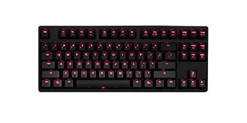 Ducky DK9087 Shine 3 TKL Red LED Backlit (Black Cherry MX) Wired Standard Keyboard