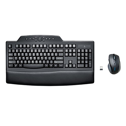 Kensington Pro Fit Wireless Comfort Desktop Set Wireless Standard Keyboard With Optical Mouse