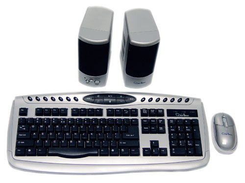 Apevia KIS-COMBO-SV Wired Standard Keyboard With Optical Mouse