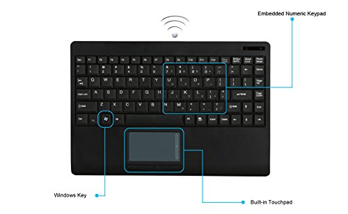 Adesso WKB-4000BB Bluetooth Slim Keyboard With Touchpad