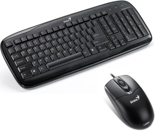 Genius 31330194102 Wired Standard Keyboard With Optical Mouse