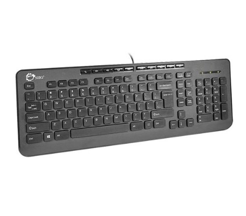 SIIG USB Compact Multimedia Keyboard Wired Standard Keyboard