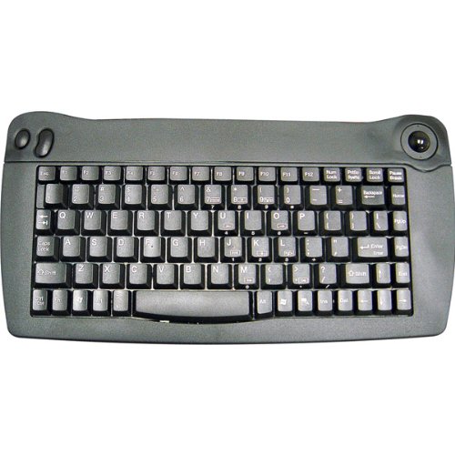 SolidTek ACK-5010U Wired Mini Keyboard With Trackball