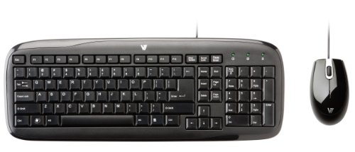 V7 CK0C2-6N6 Wired Standard Keyboard With Optical Mouse