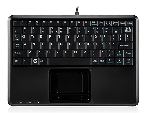 Perixx PERIBOARD-510H PLUS Wired Mini Keyboard With Touchpad