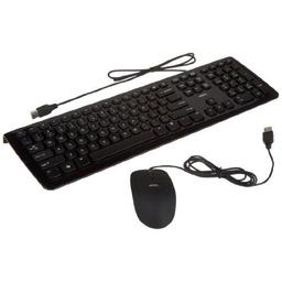 AmazonBasics KU-0833 +MSU0939 Wired Standard Keyboard With Optical Mouse