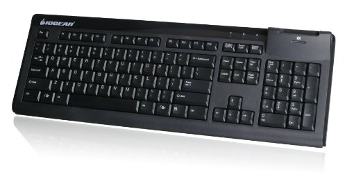 IOGEAR Smart Card Reader Keyboard (TAA Compliant) Wired Standard Keyboard