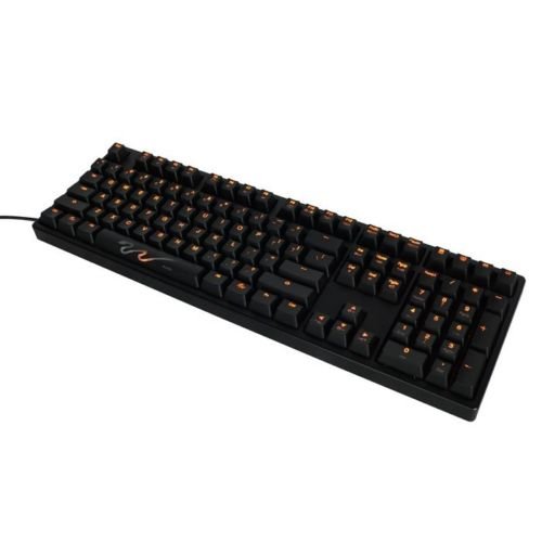 Ducky DK9008 Shine 3 Orange LED Backlit (Brown Cherry MX) Wired Standard Keyboard
