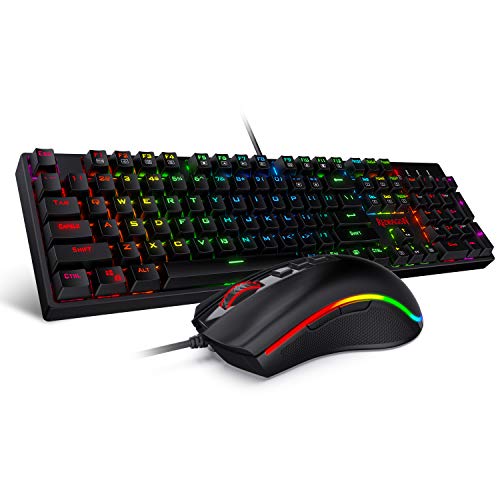Redragon K582-BA RGB Wired Standard Keyboard With Optical Mouse