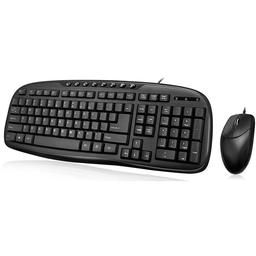 Adesso AKB-133CB Wired Standard Keyboard With Optical Mouse