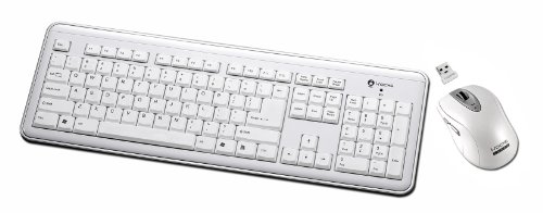 i-rocks RF-6577L-WH Wireless Slim Keyboard With Laser Mouse
