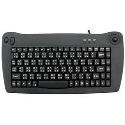 SolidTek KB-5010BU Wired Mini Keyboard With Trackball