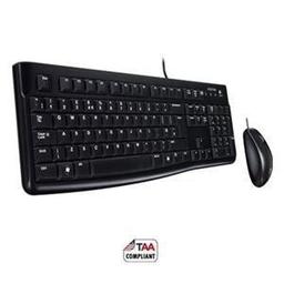 Logitech MK120-TAA Wired Standard Keyboard With Laser Mouse