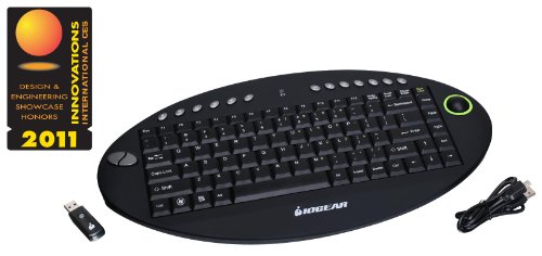 IOGEAR GKM581R Wireless Standard Keyboard With Trackball