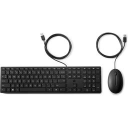 HP 320MK Wired Standard Keyboard With Optical Mouse