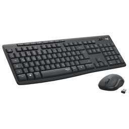 Logitech MK295 Silent Wireless/Wired Standard Keyboard With Optical Mouse