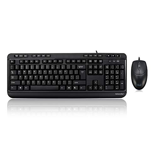 Adesso AKB132CB Wired Standard Keyboard With Optical Mouse