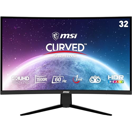 MSI Optix G321CUV 31.5&quot; 3840 x 2160 60 Hz Curved Monitor