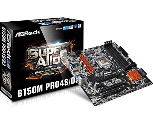 ASRock B150M Pro4S/D3 Micro ATX LGA1151 Motherboard