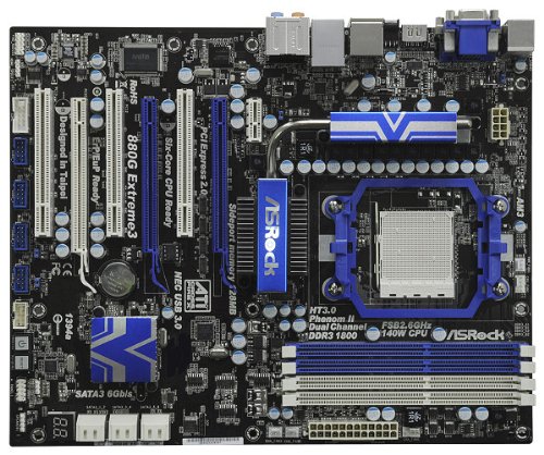 ASRock 880G Extreme3 ATX AM3 Motherboard