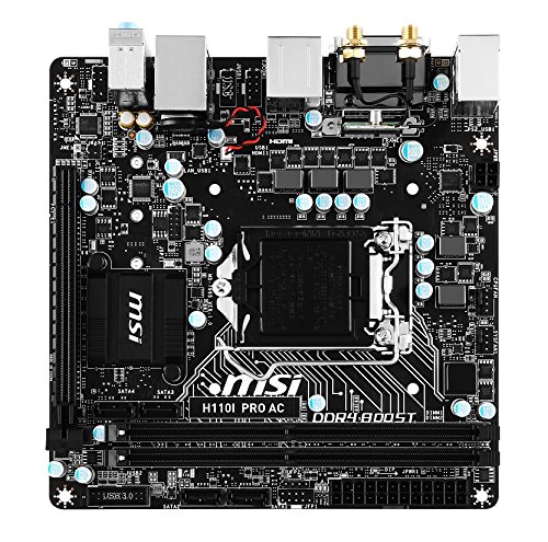 MSI H110I PRO AC Mini ITX LGA1151 Motherboard